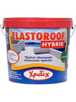 Χρωτέχ Elastoroof Hybrid Υβριδικό Στεγανωτικό Ταράτσας Λευκό 9lt