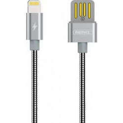 Remax Serpent Braided USB-A to Lightning Cable 1m Silver