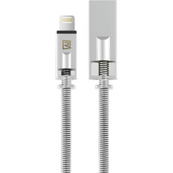 Remax Spiral USB-A to Lightning Cable 1m Silver 3474940303218