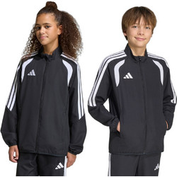 Adidas Παιδική Ζακέτα με Φερμουάρ Μαύρο KA6416