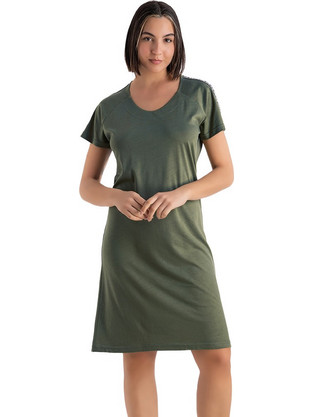 Rachel Mini Καλοκαιρινό Καθημερινό Φόρεμα Χακί 13692-013