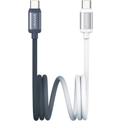 Usams Bicolor Series SJ756 USB-C to USB-C 60W 1.2m Black White