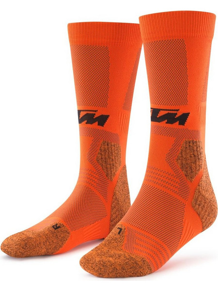 KTM Performance Ανδρικές Κάλτσες Ψηλές με Σχέδια Πορτοκαλί 3PW22000470x