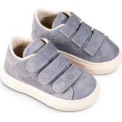 Babywalker Βαπτιστικά Sneakers για Αγόρι Δερμάτινα Ανατομικά Γαλάζια BW4254