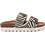 Refresh Γυναικεία Σανδάλια Suede Μαύρα Λευκά 172862