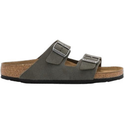 Birkenstock Arizona Γυναικεία Σανδάλια Suede Ανατομικά Ανθρακί 1000373