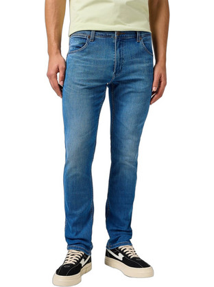 Wrangler Ανδρικό Τζιν Παντελόνι Ελαστικό Κανονική Εφαρμογή Navy Μπλε Μπλε 112364421