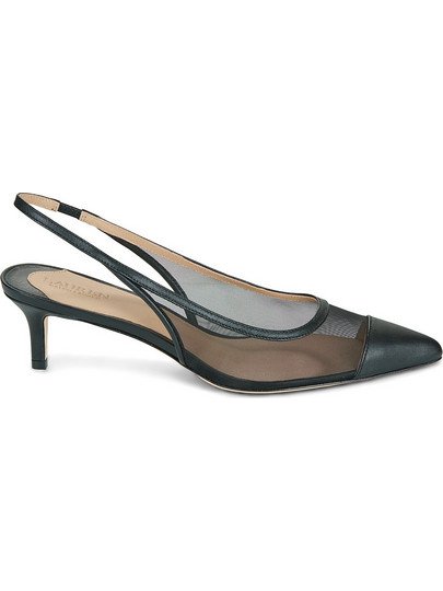 Ralph Lauren Lolah Γόβες Slingback με Τακούνι Στιλέτο Μαύρες 802P13279001