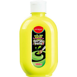 Keyroad Neon Yellow Ακρυλικό Χρώμα Ζωγραφικής 300ml