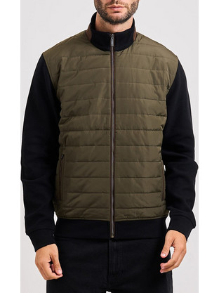 Bugatti Ανδρικό Μπουφάν Χειμωνιάτικο Bomber Χακί 870085051