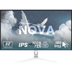 Arozzi NoVa IPS HDR Gaming Monitor 31.5" 2560x1440 QHD 180Hz 2ms White