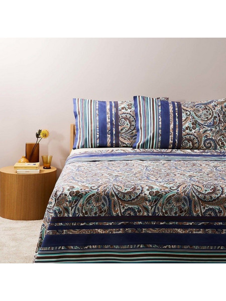 Bassetti Σετ Σεντόνια King Size Βαμβακερά 250x280 Noto Grey