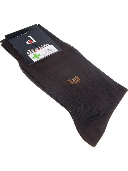 Dream Socks Βαμβακερές Ανδρικές Κάλτσες Ψηλές Καφέ 2320