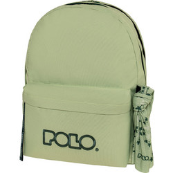 Polo Original Double Scarf Σχολική Τσάντα Πλάτης Γυμνασίου - Λυκείου Πράσινο Mint 901235-6963