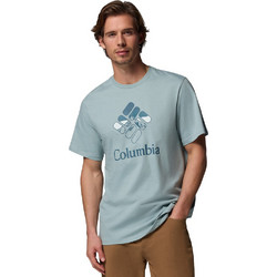 Columbia Ανδρικό Αθλητικό T-Shirt Βεραμάν 2155031-461