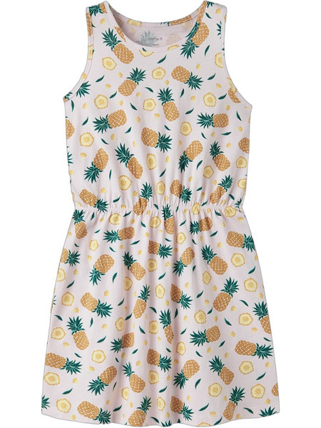 Name It Pineapples Παιδικό Φόρεμα Άσπρο Καφέ 13230097