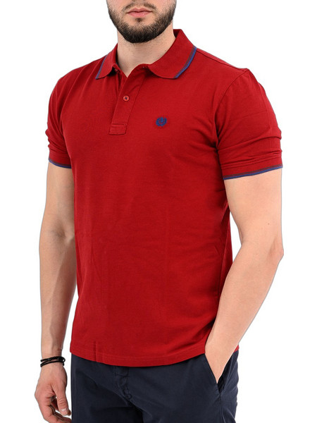 Ascot Ανδρική Μπλούζα Polo Κοντομάνικη Μπορντό 15388357-40