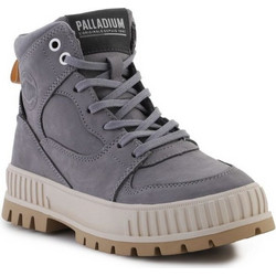 Palladium Γυναικεία Μποτάκια Αστραγάλου Δερμάτινα Γκρι 98357-054-M