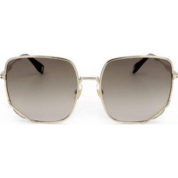 Marc Jacobs MJ1008/S 01Q Γυναικεία Γυαλιά Ηλίου Τετράγωνα Μεταλλικά Ασημί με Μαύρο Φακό