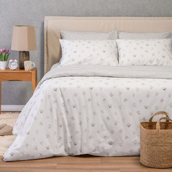 Melinen Σετ Σεντόνια Υπέρδιπλα Βαμβακερά 235x270 Ultra Line Spring Light Grey