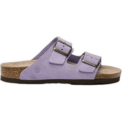 Genuins Γυναικεία Σανδάλια Suede Ανατομικά Λιλά G106563