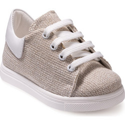 Gorgino Βαπτιστικά Sneakers για Αγόρι Υφασμάτινα Ανατομικά Εκρού 3165-1