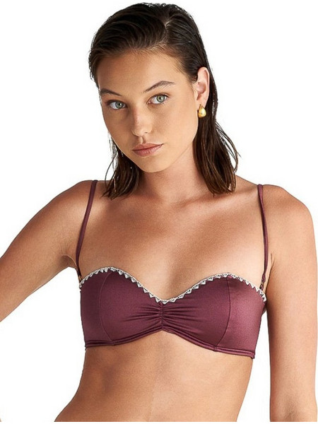 BLU4U Bikini Top Strapless με Ενίσχυση Μπορντό 26366512-22