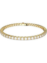 Swarovski Matrix Γυναικείο Βραχιόλι Ριβιέρα Xρυσό με Ζιργκόν 5657662