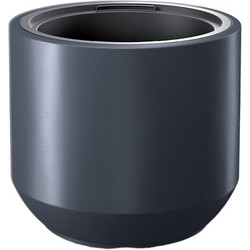 Prosperplast Heos Γλάστρα Στρογγυλή Πλαστική Ανθρακί 39x35cm