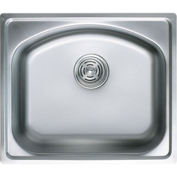 Inter Ceramic ICK 5042/5043 Ένθετος Νεροχύτης Inox Λείος (Σατινέ) 50x43cm