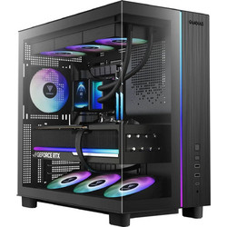 GAMDIAS Atlas M4 Black Gaming Midi Tower Κουτί Υπολογιστή RGB με Πλαϊνό Παράθυρο