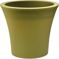 Plastona City 25 Γλάστρα Στρογγυλή Πλαστική Πράσινη 25x22cm 10.11.0035