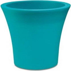 Plastona City 30 Γλάστρα Στρογγυλή Πλαστική Τιρκουάζ 30x26.5cm 10.11.0091