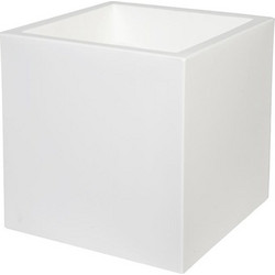 Plastona Cube Γλάστρα Τετράγωνη Λευκή 30x30x30cm
