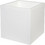 Plastona Cube Γλάστρα Τετράγωνη Λευκή 30x30x30cm