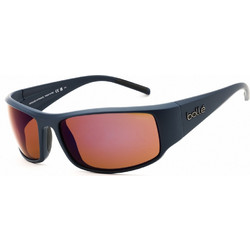 Bolle BS026004-S Ανδρικά Γυαλιά Ηλίου Ορθογώνια Κοκάλινα Μαύρα με Καφέ Φακό