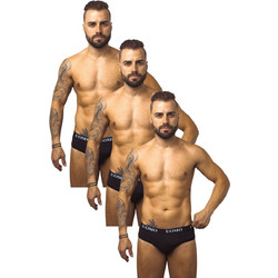 Uomo Ανδρικά Σλιπ Βαμβακερά Navy Μπλε 3Pack D10170