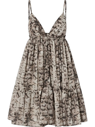 Pinko Mini Καλοκαιρινό Βραδινό Φόρεμα Μπεζ 106917A3AP-CZ9