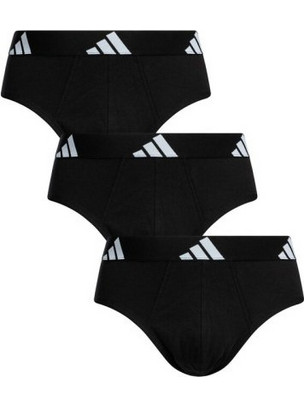 Adidas Active Flex Ανδρικά Σλιπ Βαμβακερά Μαύρα 3Pack 4AM001-000