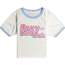 Roxy Παιδικό T-Shirt Κοντομάνικο Λευκό Φούξια Γαλάζιο ERGZT04036-WBK0