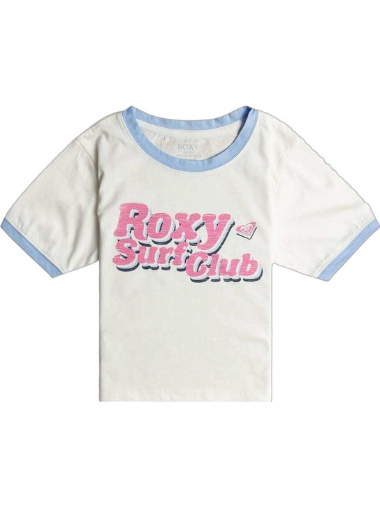 Roxy Παιδικό T-Shirt Κοντομάνικο Λευκό Φούξια Γαλάζιο ERGZT04036-WBK0
