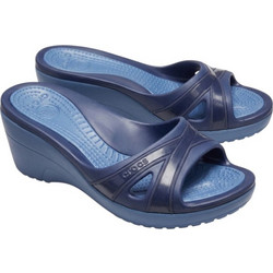 Crocs Jenee Γυναικείες Παντόφλες Καλοκαιρινές Platforms Ανατομικές Αντιολισθητικές Navy Μπλε 50004-242
