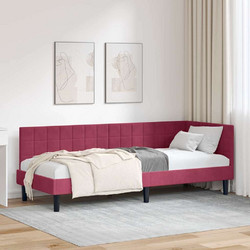 vidaXL Κρεβάτι Μονό Υφασμάτινο με Τάβλες 80x200cm 42016412