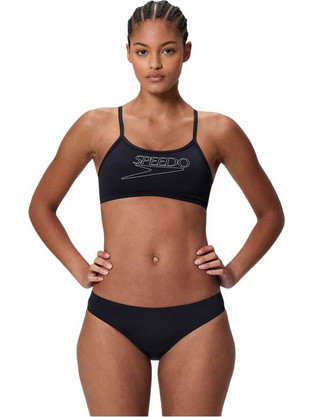 Speedo Endurance+ Αθλητικό Bikini Set Μπουστάκι Μαύρο A000119002