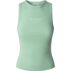 Pepe Jeans Viv Γυναικείο Καλοκαιρινό Top Ριπ Πράσινο Mint PL506032-612