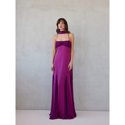 Mix & Match Gabrielle Maxi Καλοκαιρινό Φόρεμα για Γάμο / Βάπτιση Φούξια SS2623