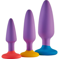Dream Toys Smooth Adventure Σετ Πρωκτικές Σφήνες Μωβ 3τμχ