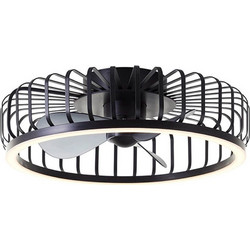 Brilliant Capo G80920/06 Ανεμιστήρας Οροφής 48cm 36W με Φως & Τηλεχειριστήριο Μαύρος