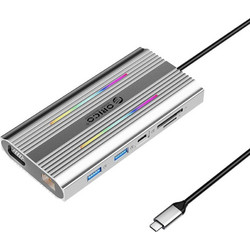 Orico USB-C Docking Station με HDMI PD Ethernet XDR-X1-SV-BP