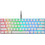 Motospeed CK61 Μηχανικό Gaming Πληκτρολόγιο 60% με Outemu Red Διακόπτες RGB White